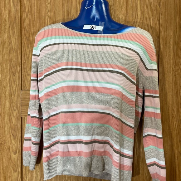 Striped Multicolor Women's Sweater - Picture 1 of 5